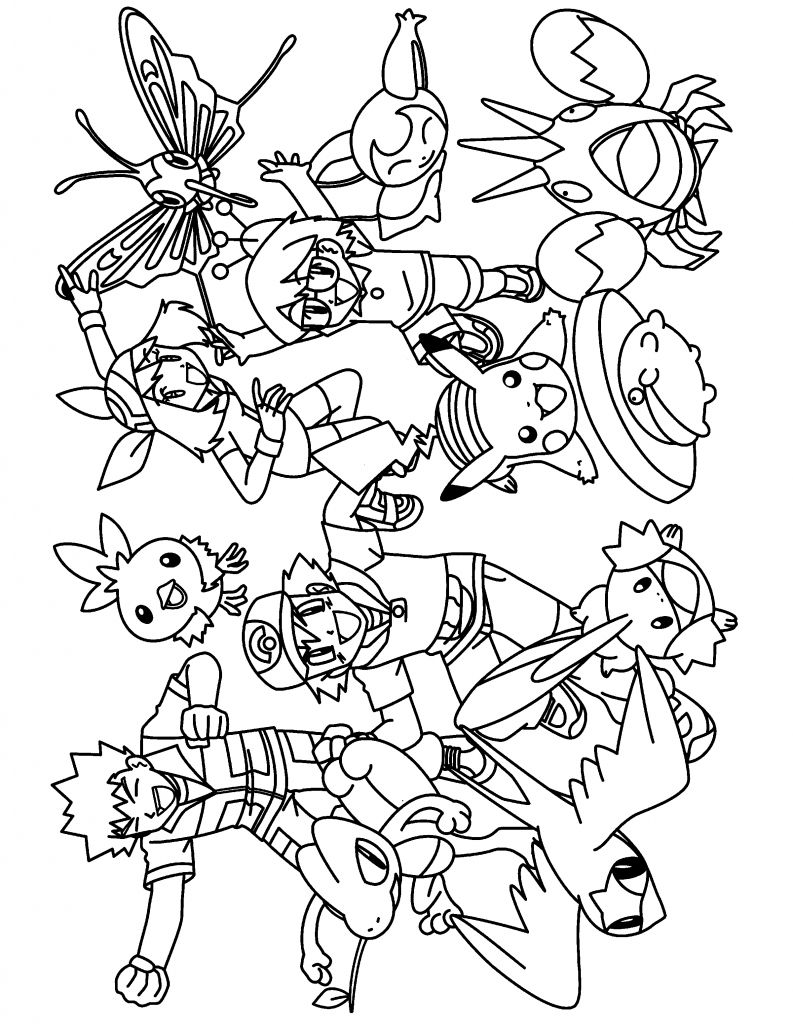 793x1024 New Pokemon Advanced Coloring Pages Color Pokemon Groups