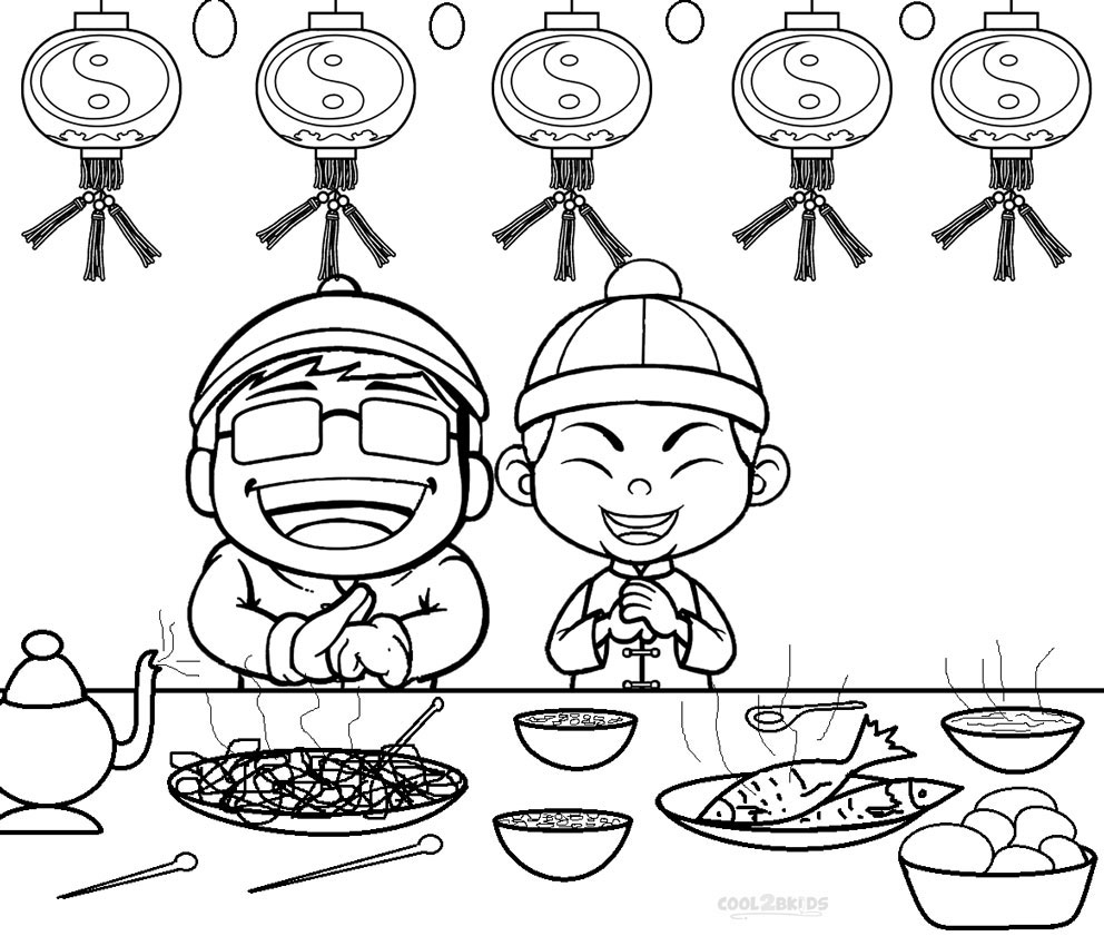 992x850 Wanted Chinese New Year 2017 Coloring Pages 43