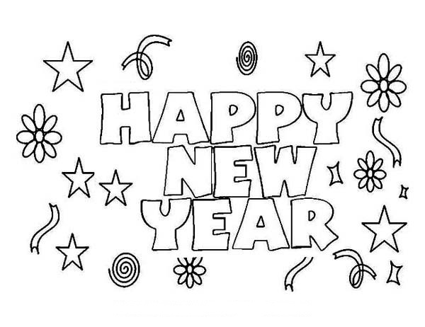 600x462 Happy New Years Coloring Pages Happy New Years Coloring Pages 2018