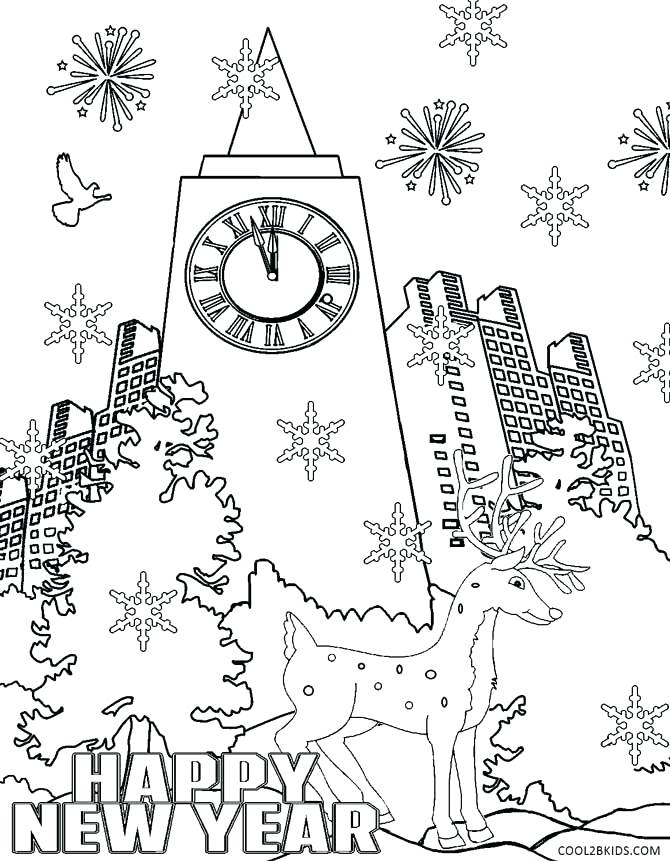 670x861 New Year Coloring Sheets New Years Coloring Pages Happy New Year