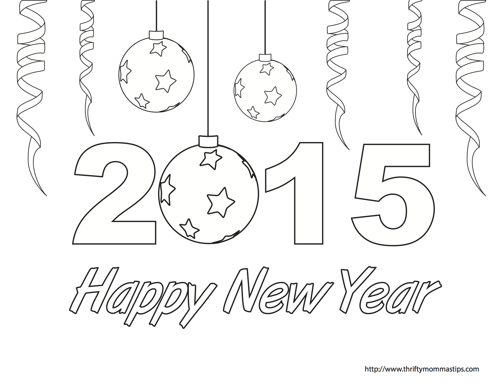 1650x1275 Coloring Pages For New Years 2015