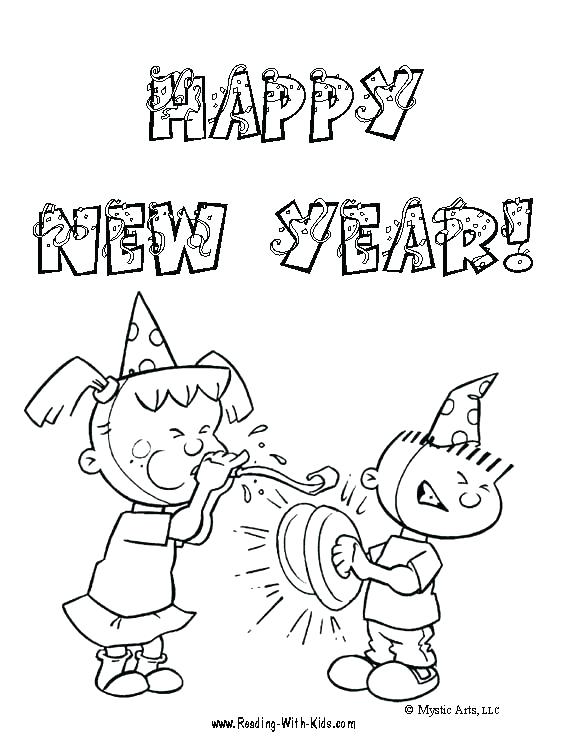 561x742 New Years Coloring Pictures New Years Coloring Pages Happy New
