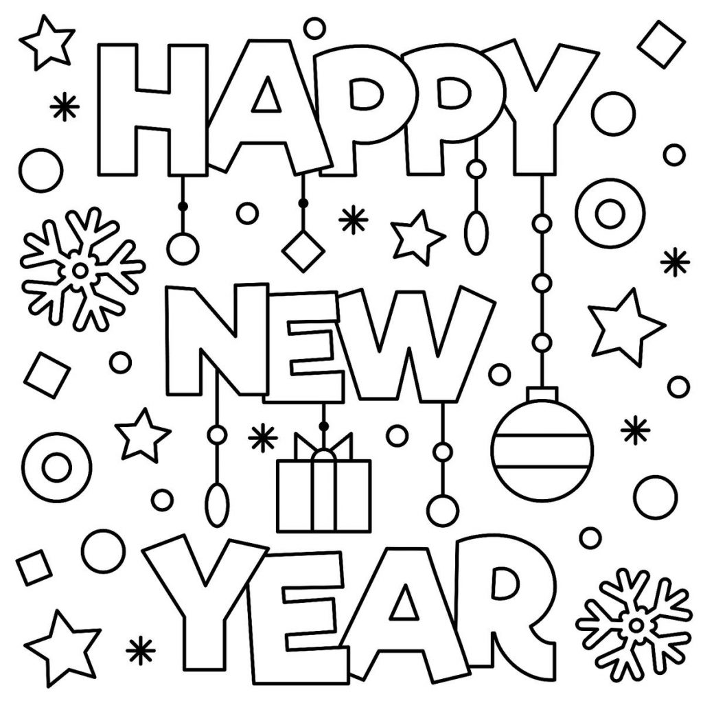 1024x1024 Popular New Years Eve Coloring Pages 49