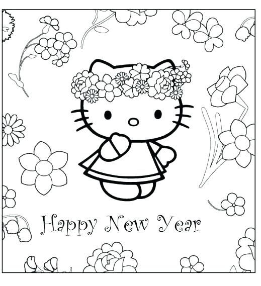519x569 Printable New Years Coloring Pages New Year Coloring Pages Free