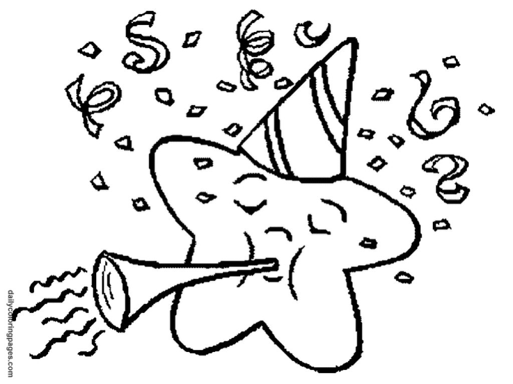 1024x768 Download Coool New Years Coloring Pages