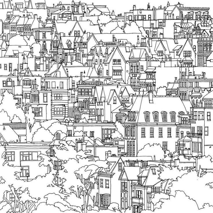 736x736 City Coloring Pages The Magical Colouring Book Google Search