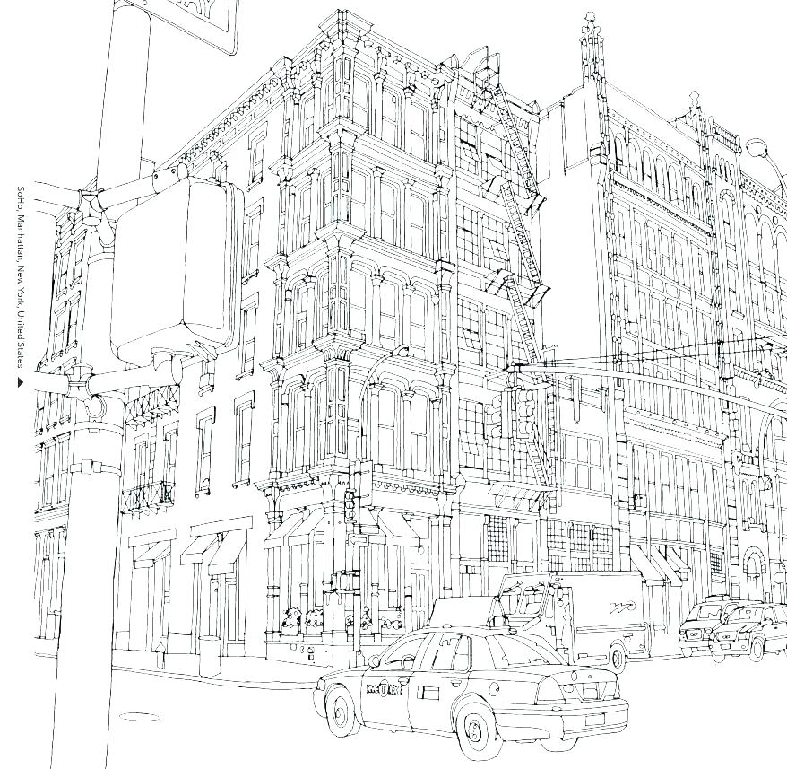 878x857 New York City Coloring Pages New Coloring Pages New Skyline More