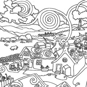 300x300 Paris Skyline Coloring Coloring Pages, Skyline Coloring Pages