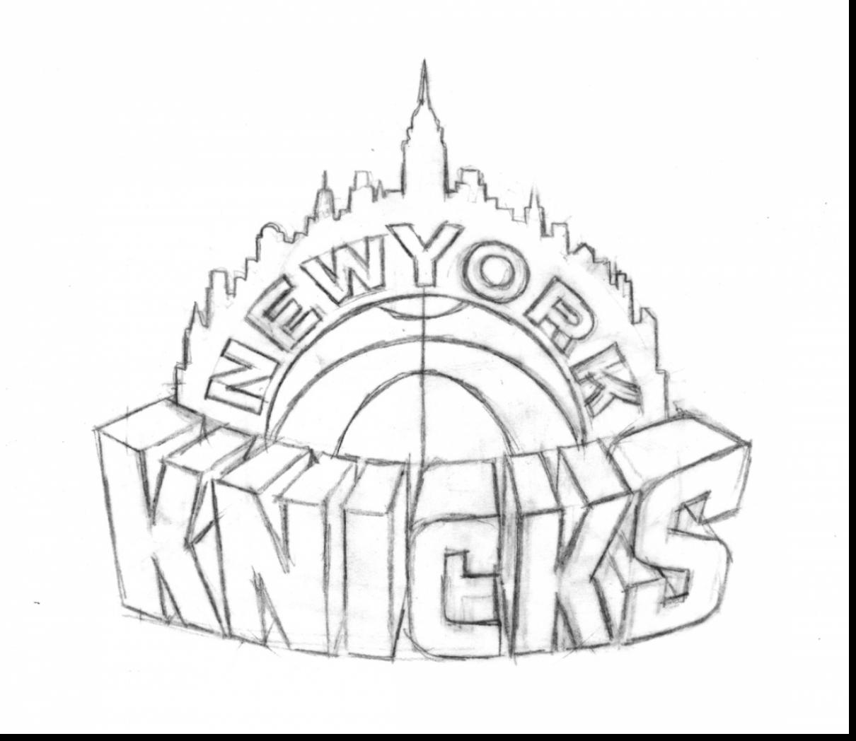 1210x1048 Amazing New York Knicks Coloring Pages Good Logo With Nba