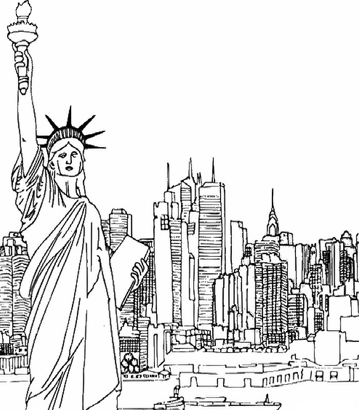 700x800 New York Coloring Pages Epic New York City Coloring Pages 76