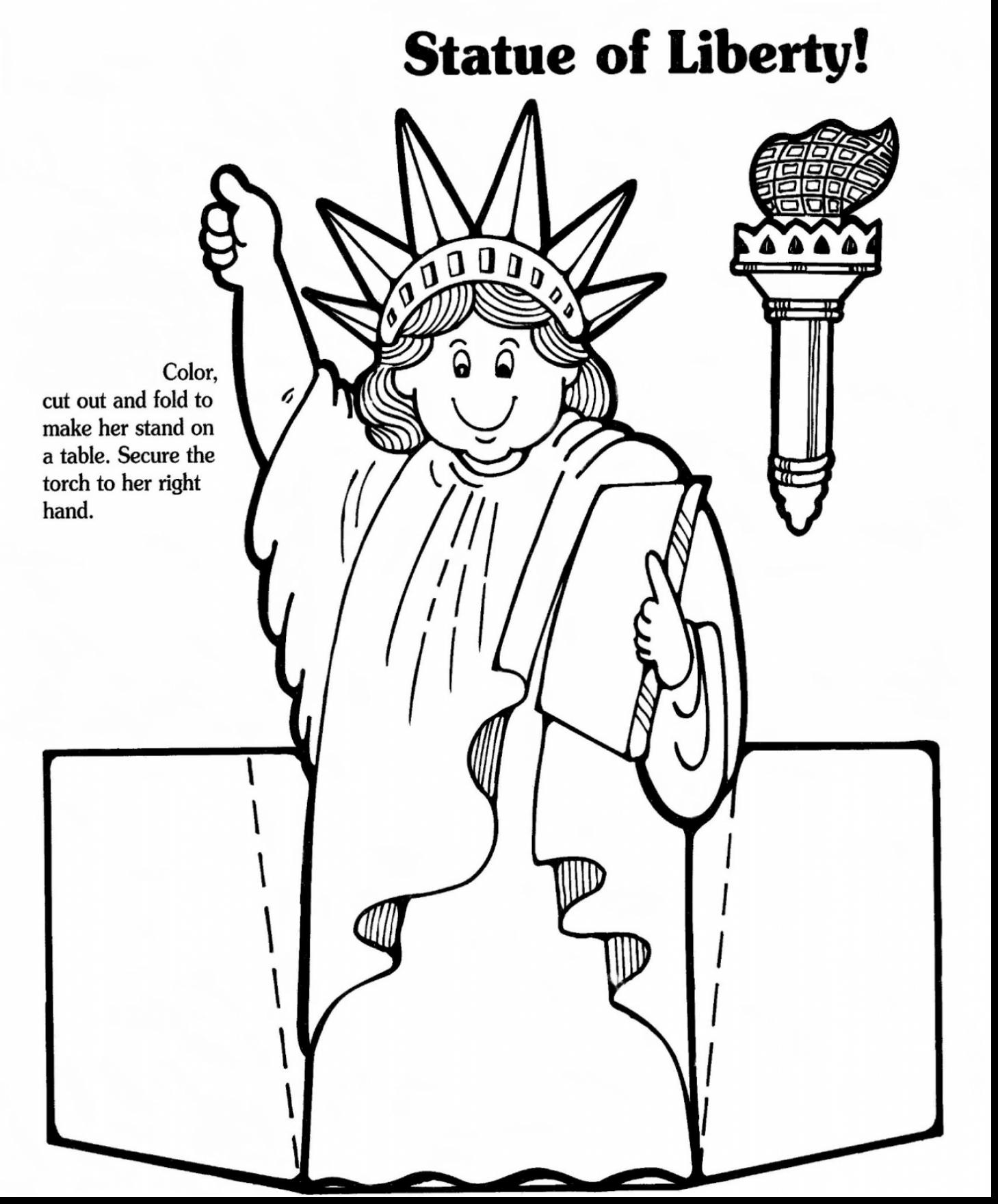 1459x1760 Cute Statue Of Liberty Coloring Book Free Pages Printable Adult