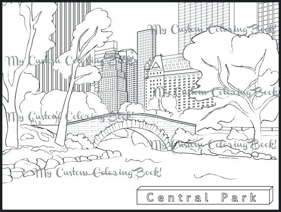 570x429 New York City Coloring Pages Free Printable New City Coloring New