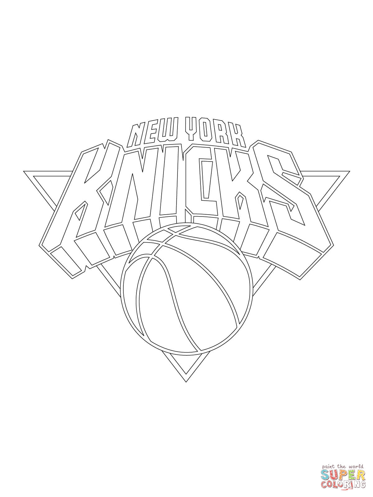 1200x1600 New York Knicks Coloring Pages