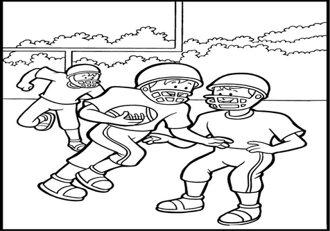 476x333 Football Coloring Pages Page Image Clipart Images