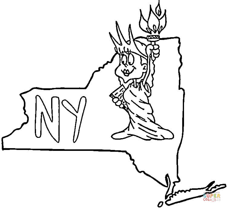 750x688 Fantastic New York Coloring Pages For Kids Images