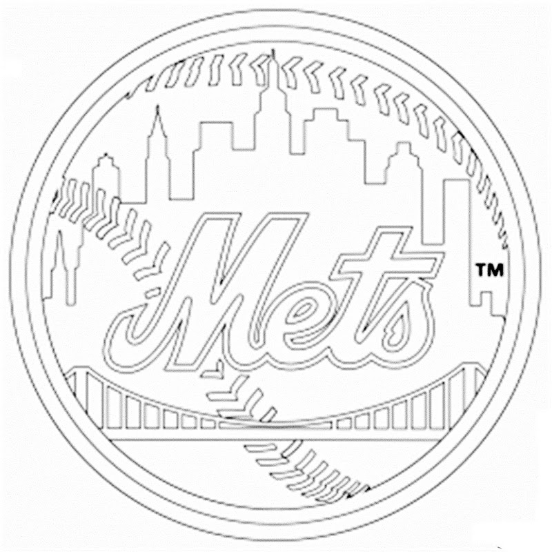 800x800 Mlb Coloring Pages Mets