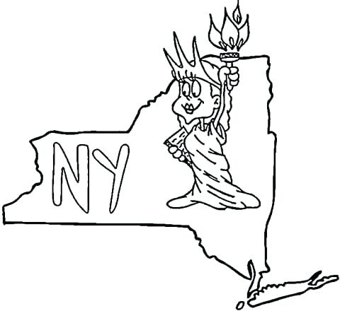 480x440 New York Skyline Coloring Page New Black And White 2 A Drawing By