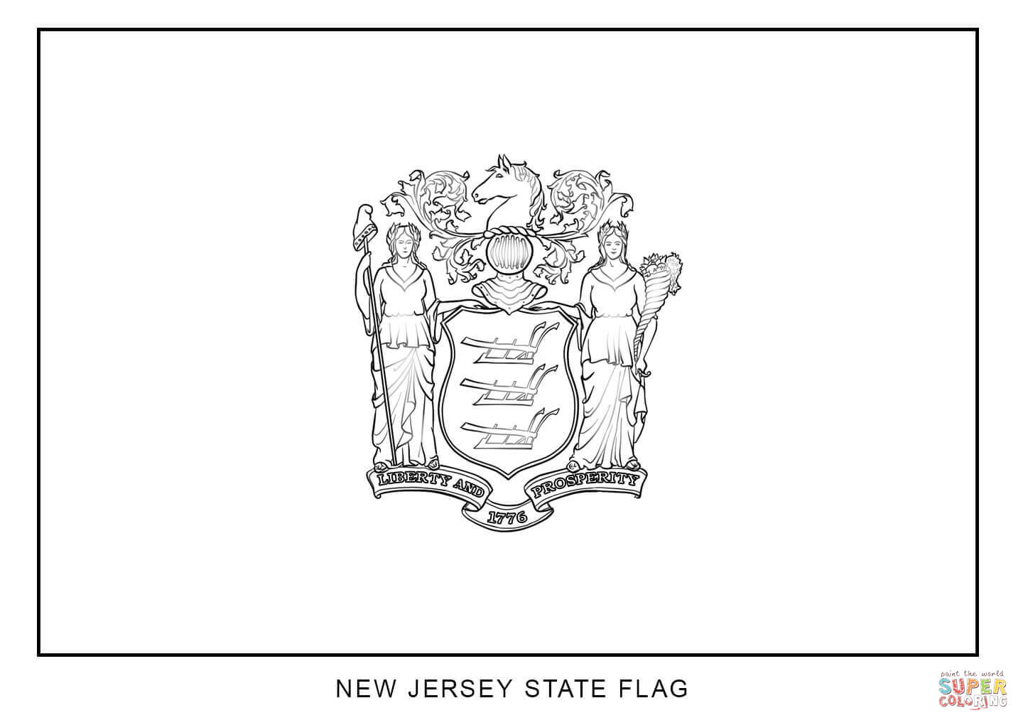 1440x1020 Great New York State Flag Coloring Page 52 For With New York State