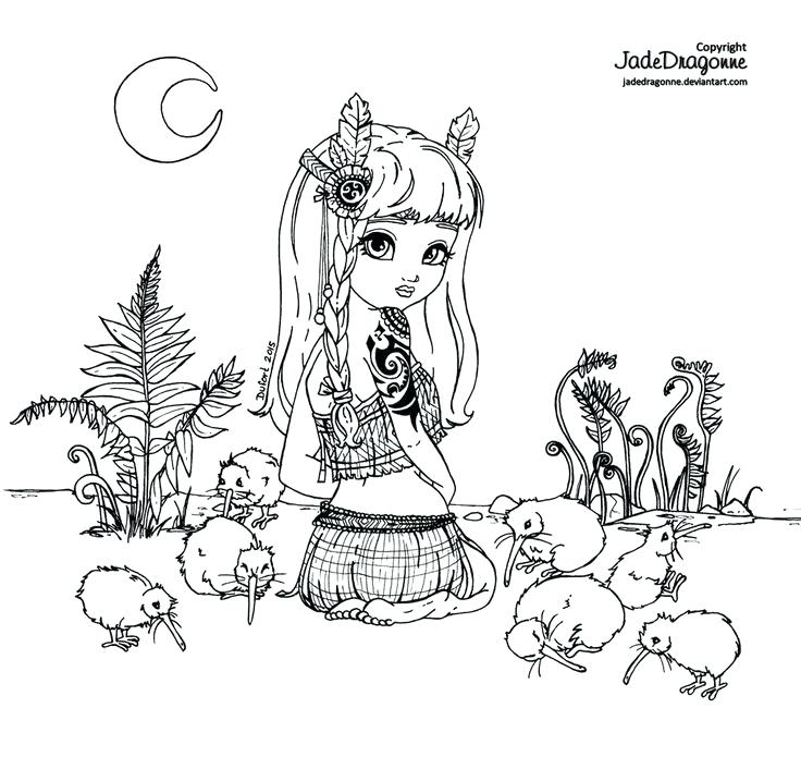 736x706 New Zealand Coloring Pages Art Ink This Was Obviously Inspired By