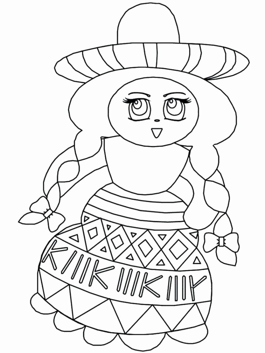 863x1149 Beautiful New Mexico Flag Coloring Page Vignette