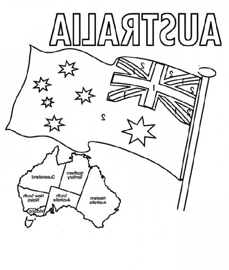 800x944 Printable Australian Flag Coloring Home, Australian Flag Coloring
