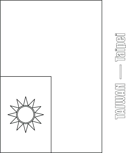536x650 China Flag Coloring Page