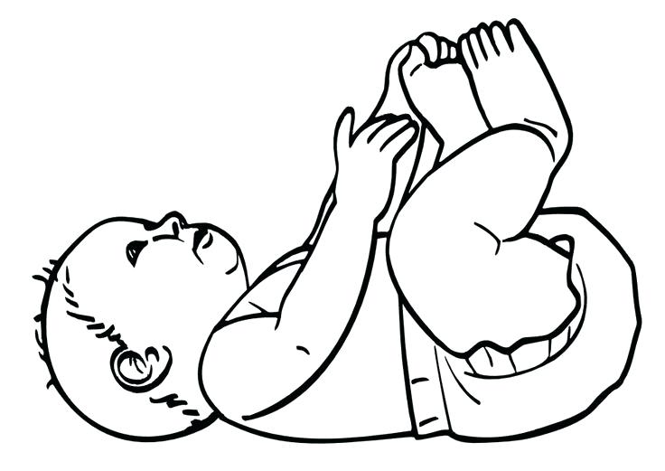 736x521 Baby Shower Coloring Pages With Newborn Baby Coloring Pages Free
