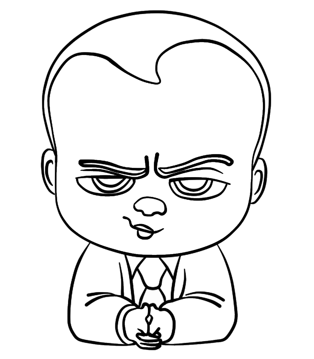 1049x1200 Top 10 The Boss Baby Coloring Pages Babies With Face Page