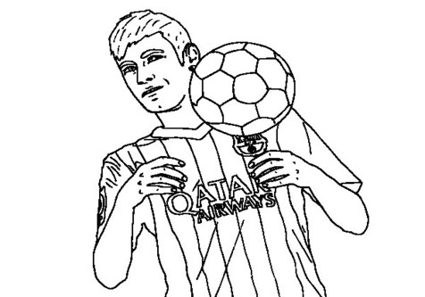 476x333 Messi Coloring Pages