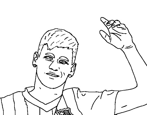 600x470 Football Player Neymar Jr Coloring Page