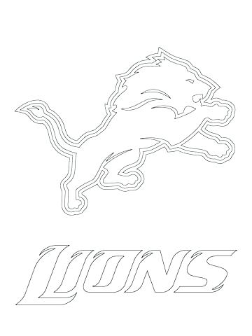 360x480 Free Nfl Coloring Pages Coloring Books Lions Logo Coloring Page