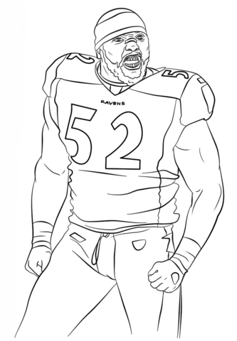 333x480 Ray Lewis Nfl Famous Atheletes Coloring Page