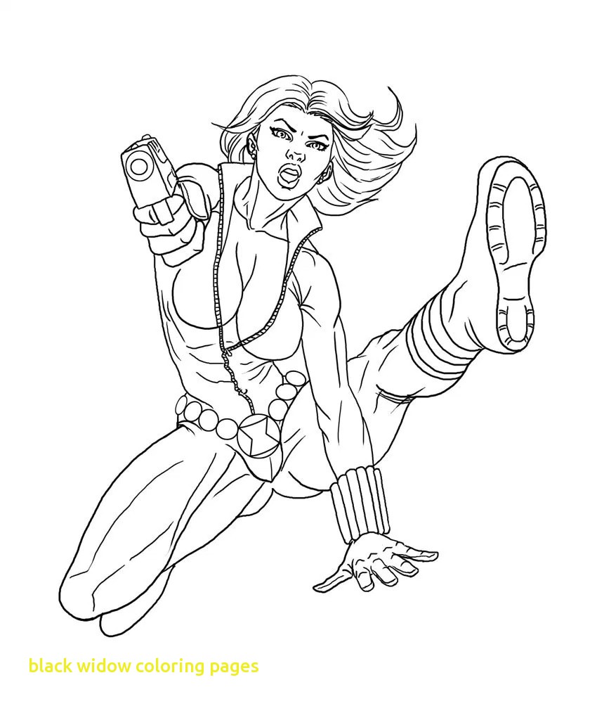 850x1004 Black Widow Coloring Pages With Hawkeye In Of 7