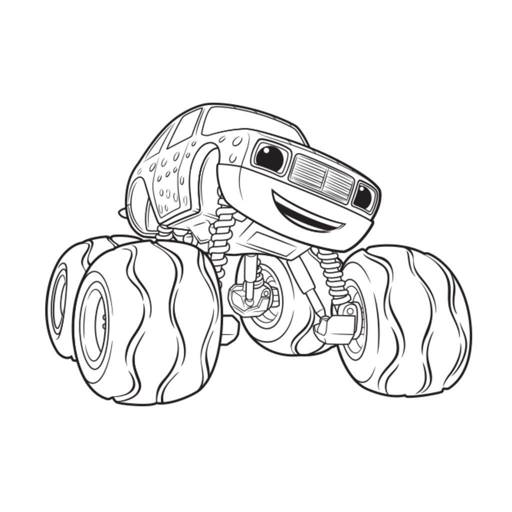 Nick Jr Blaze Coloring Pages