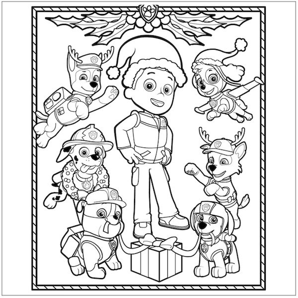 600x600 Nick Jr Coloring Pages For Christmas