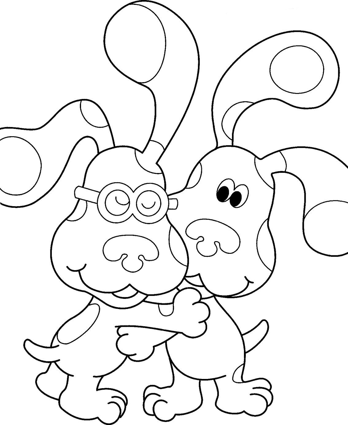 1134x1385 Street Art Coloring Pages Nickjr's Blues Clues Coloring Book