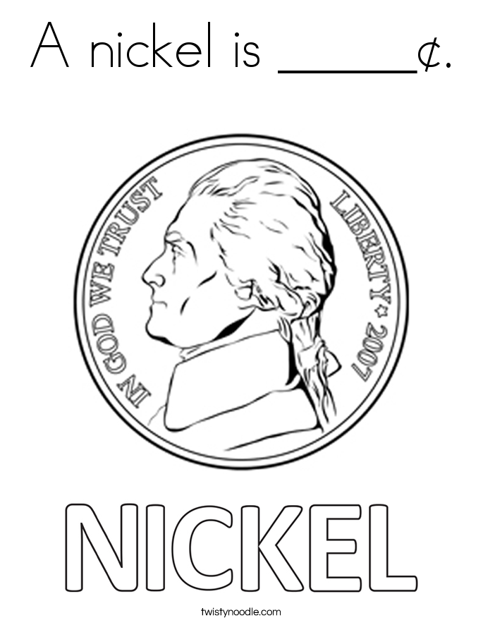 685x886 A Nickel Is Coloring Page