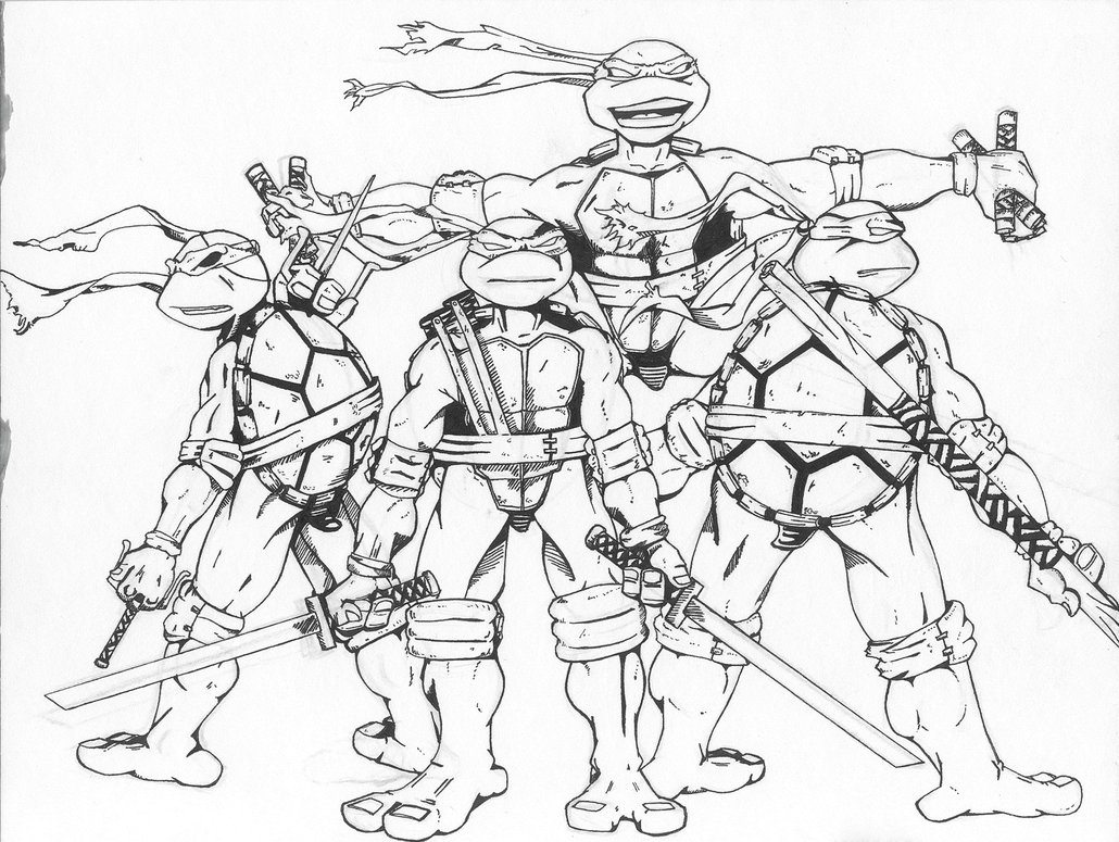 1030x775 Teenage Mutant Ninja Turtles Coloring Pages Ni