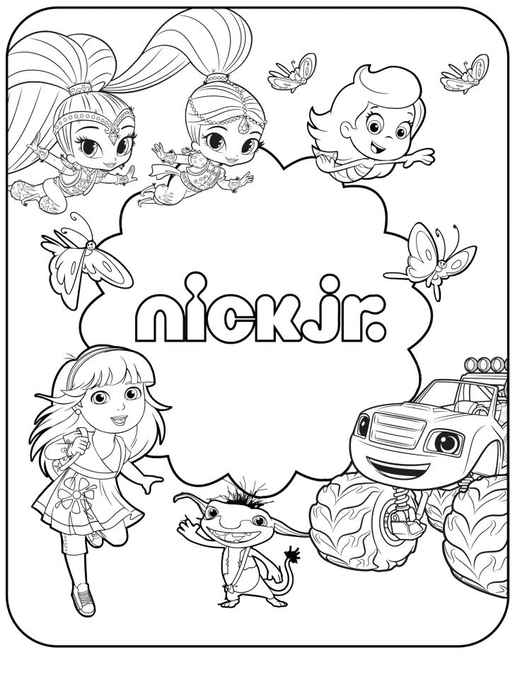 728x974 Nickelodeon Color Pages Medium Size Of Nickelodeon Coloring Pages