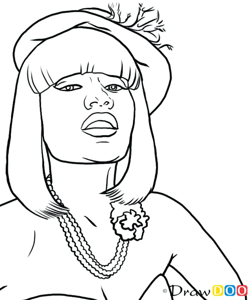 803x960 Nicki Minaj Coloring Pages Coloring Pages To Print Nicki Minaj