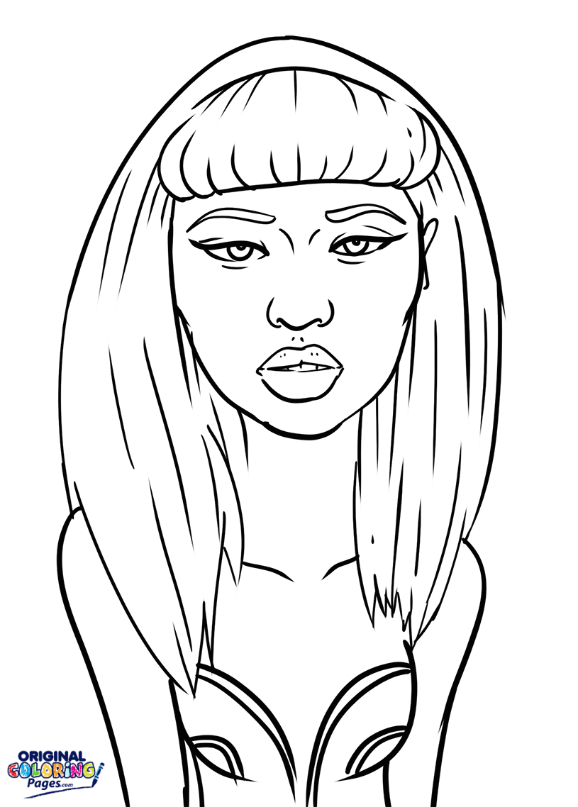 815x1138 Nicki Minaj Coloring Page Coloring Pages Original Coloring Pages