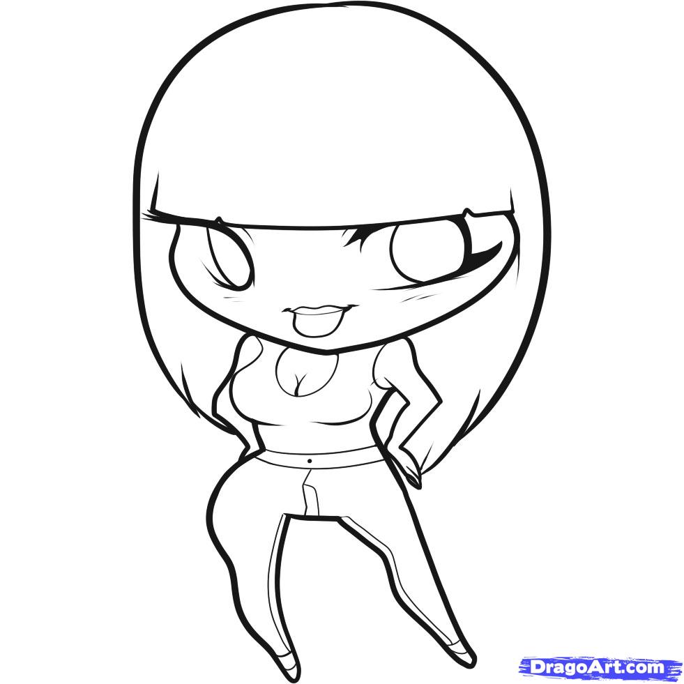 981x981 Nicki Minaj Coloring Pages