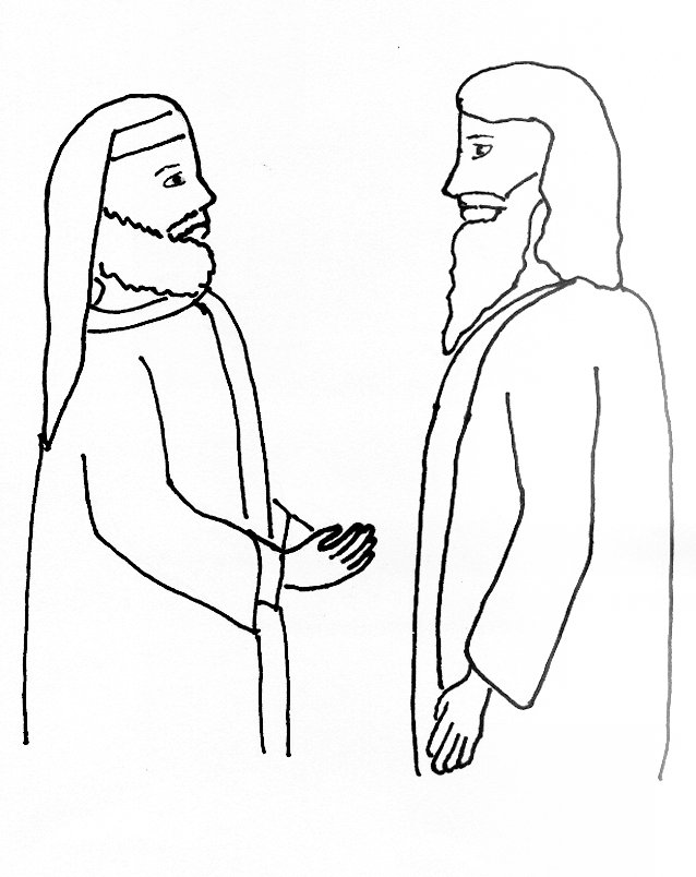 Nicodemus Coloring Page
