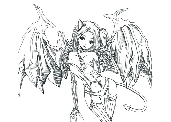 700x500 Anime Angel Coloring Pages Printable Colouring Pages Anime Angel