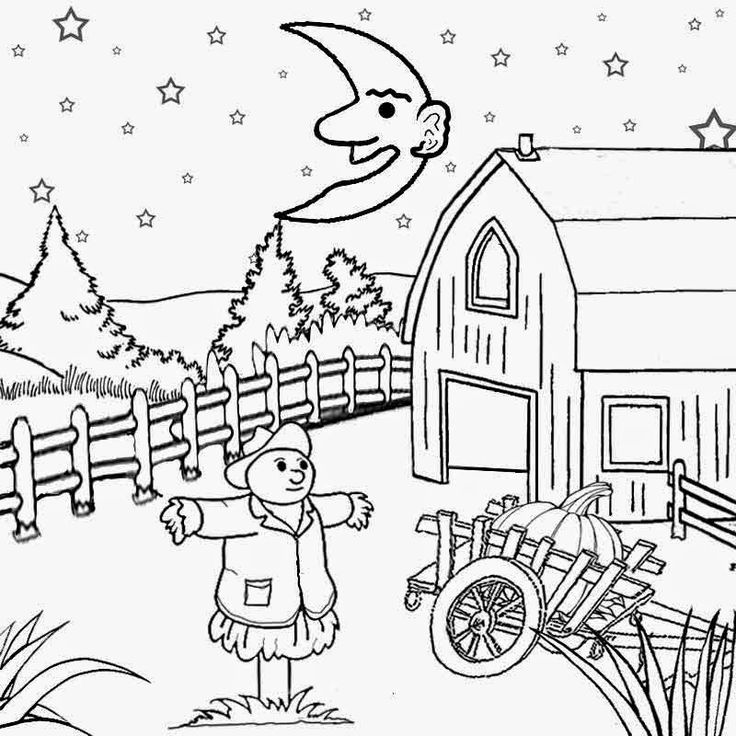 Night Sky Coloring Page