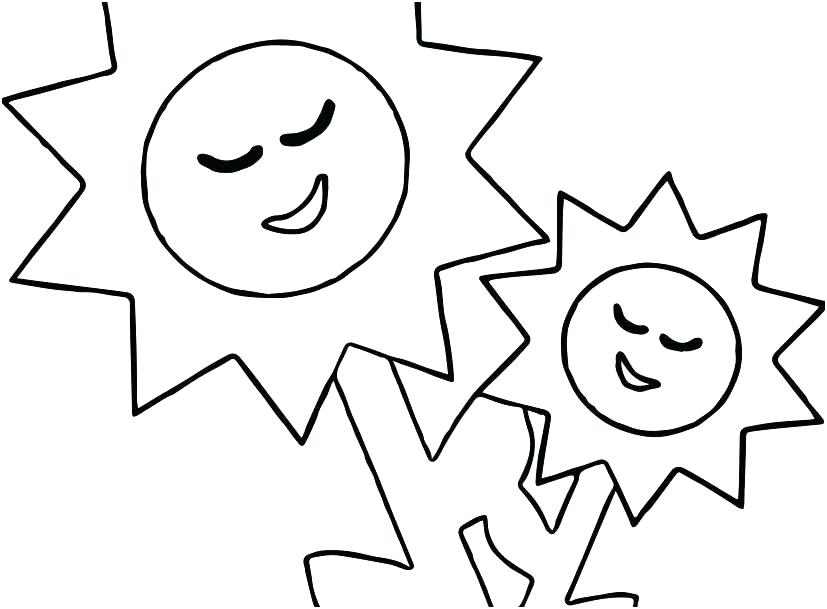 827x609 Sky Coloring Page Sun Coloring Page Free Coloring Sun And Moon
