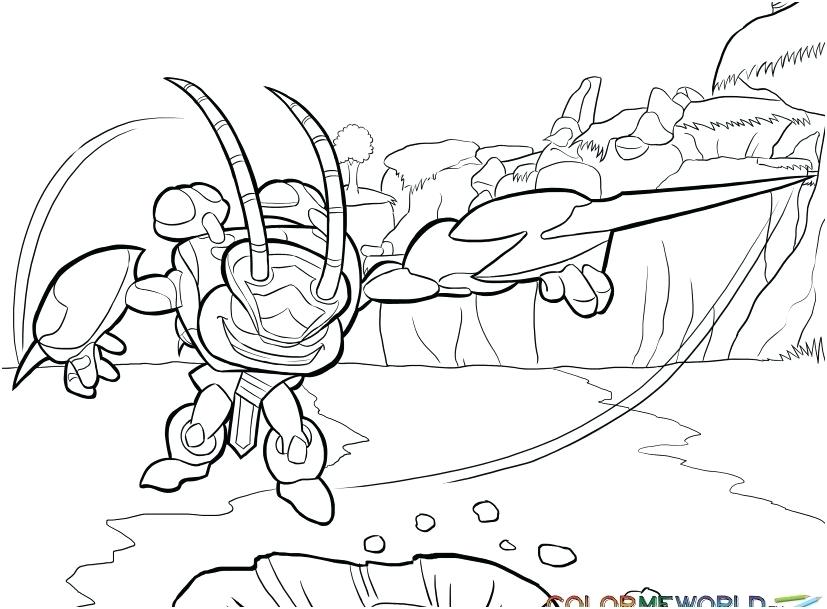 827x609 Skylander Color Pages Swap Force Night Shift Coloring Page
