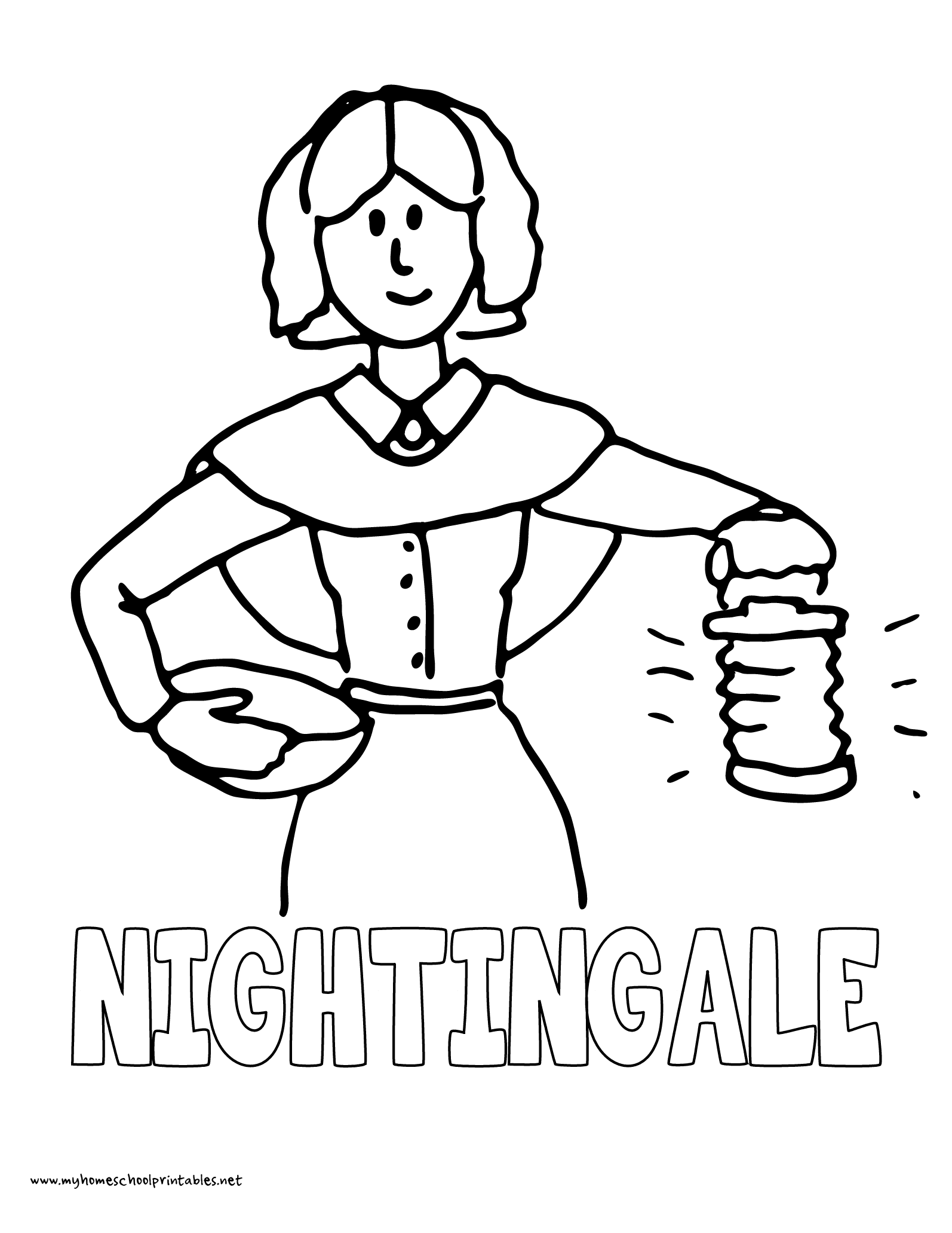 1594x2063 History Coloring Pages Volume 4 Florence Nightingale And Kids