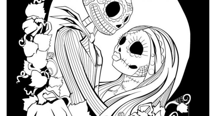 728x393 Smart Inspiration Nightmare Before Christmas Printable Coloring