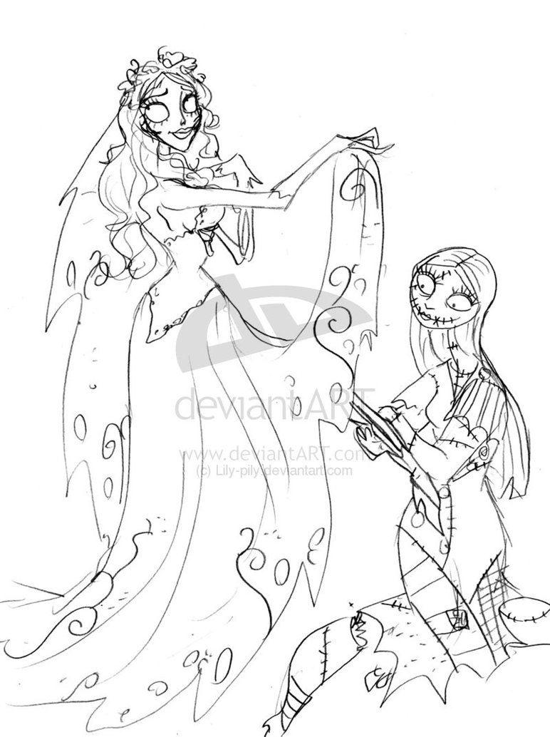 772x1034 Sally Nightmare Before Christmas Coloring Pages